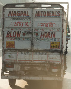 Blow Horn: Typische LKW-Bemalung