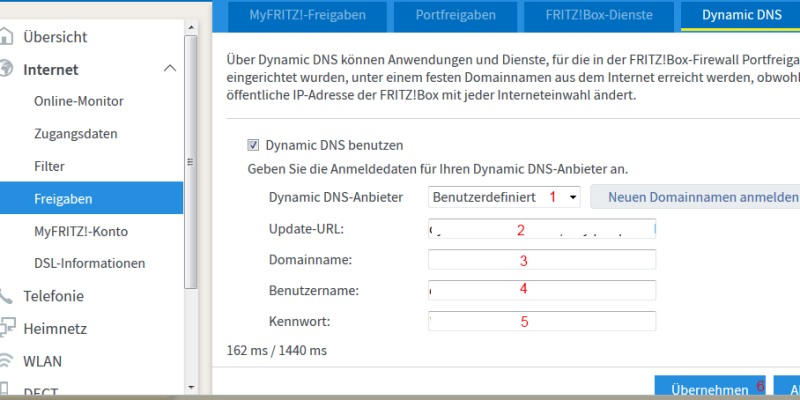 DDNS-Einstellungen