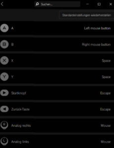 Trüberbrooks: Gamepad-Mapping